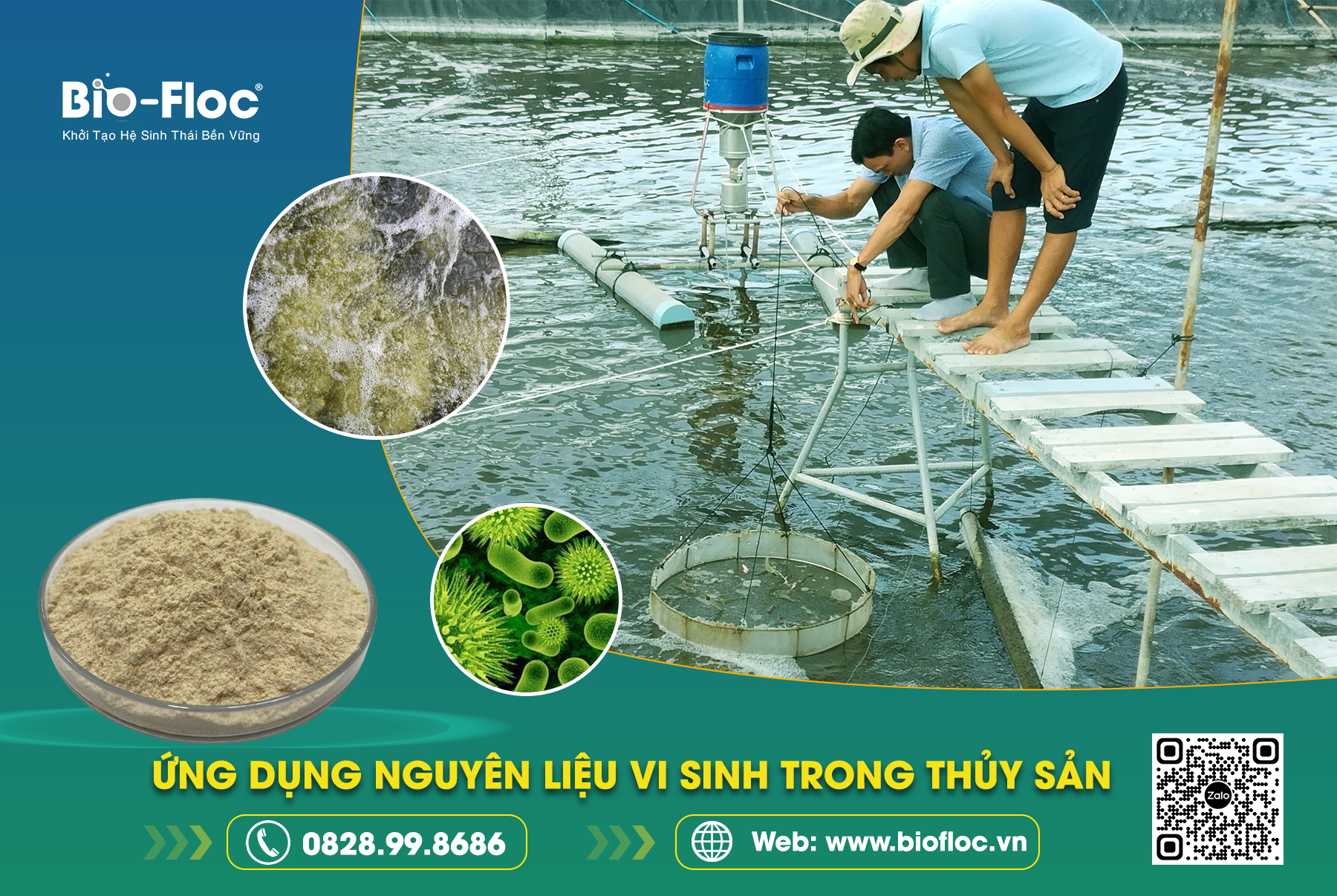 nguyên liệu vi sinh, vi sinh nguyên liệu, nguyên liệu vi sinh ngành thủy sản, Bio-Floc