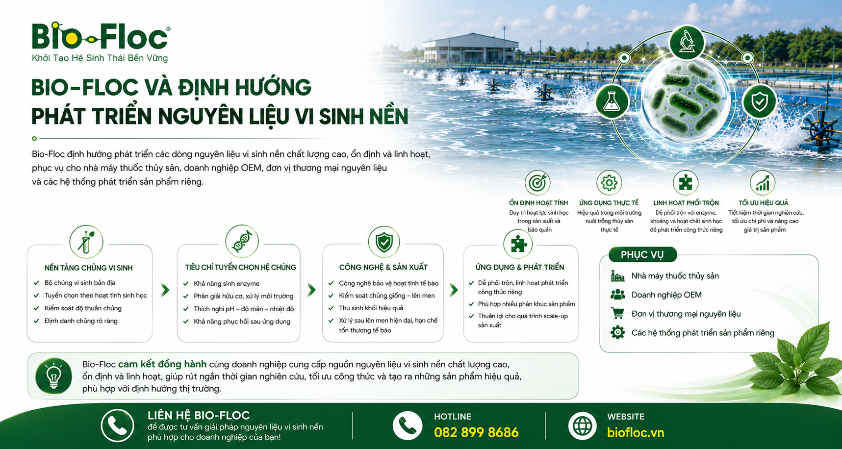 nguyên liệu vi sinh nền nguyên liệu vi sinh thủy sản vi sinh gốc cho nhà máy nguyên liệu vi sinh OEM nguyên liệu probiotic thủy sản nguyên liệu vi sinh mật độ cao nguyên liệu vi sinh Bacillus nguyên liệu xử lý môi trường thủy sản OEM vi sinh thủy sản Bio-Floc