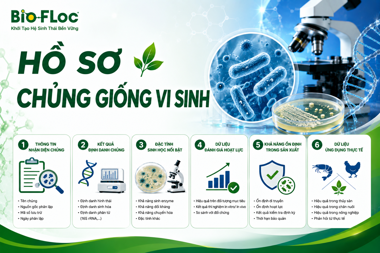 hồ sơ chủng giống vi sinh