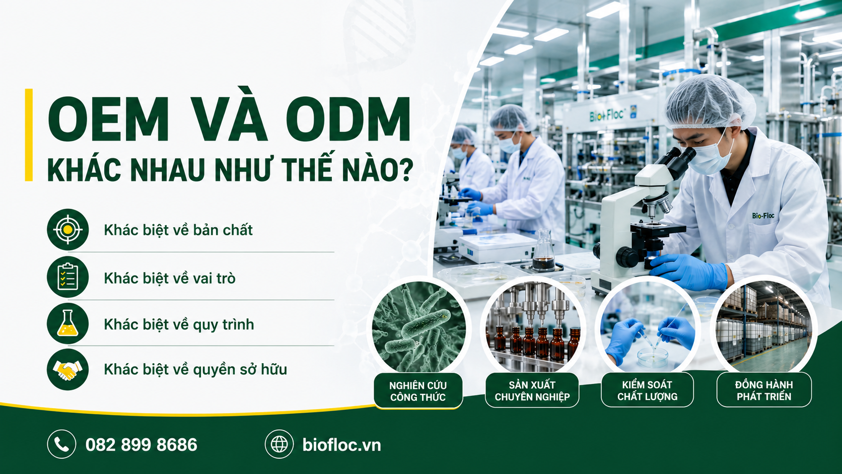 OEM chế phẩm sinh học ODM chế phẩm sinh học OEM vi sinh gia công sản phẩm sinh học phát triển sản phẩm sinh học OEM phân bón sinh học OEM thuốc thủy sản